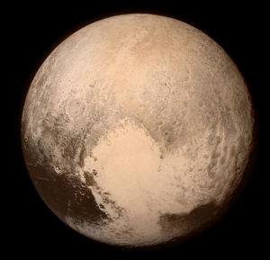 The “heart” of Pluto from 476,000 miles.  Image taken by New Horizons on 13 July 2015. Source:   NASA/APL/SwRI 