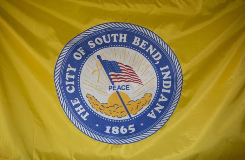 The current flag of South Bend, Indiana. The chair of SB150 has said: 