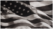 Robert Longo: Study of American Flag X-2, 2012. Ink and charcoal on vellum.